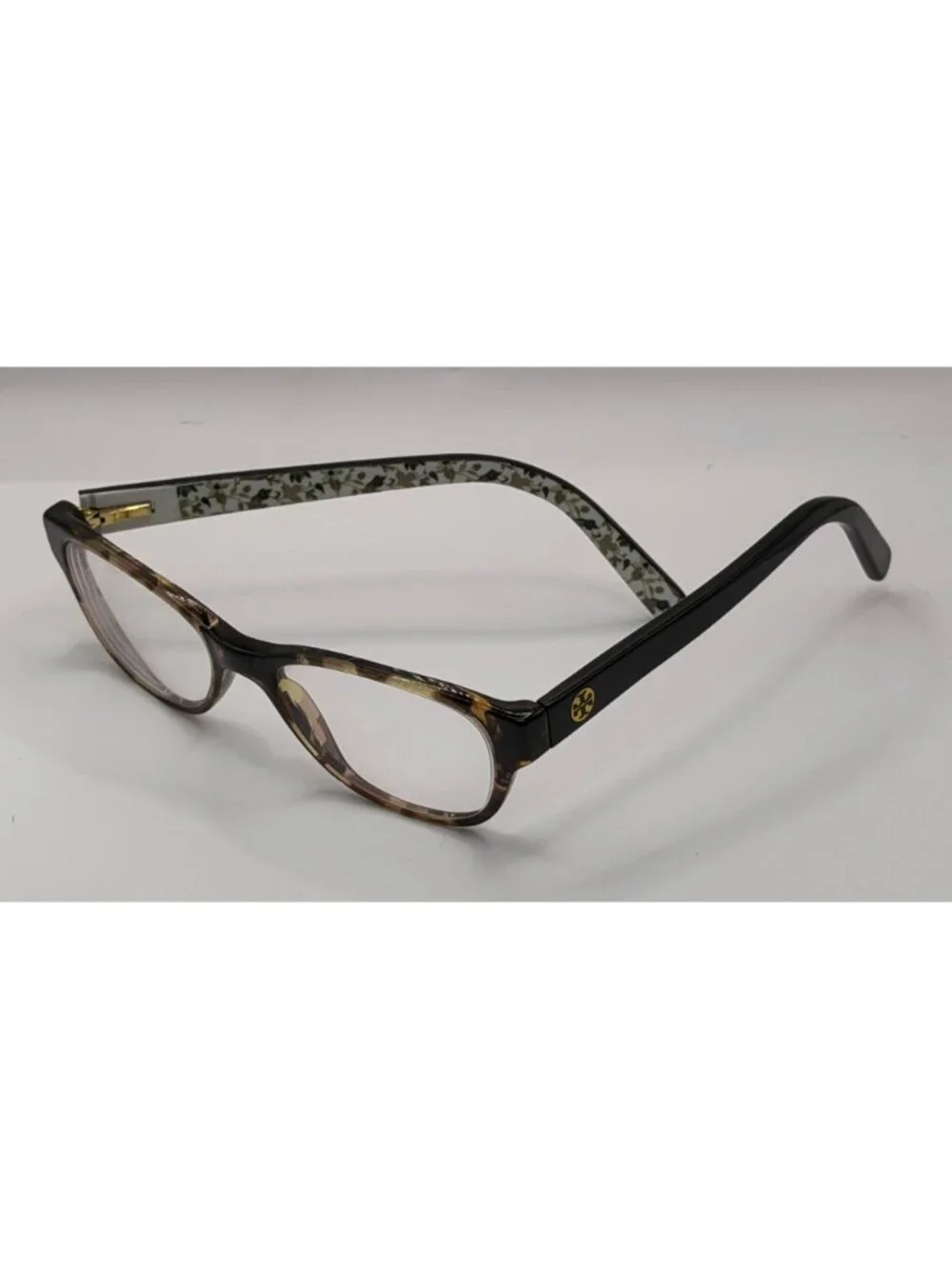 Tory Burch Ty2031 3154 Floral Print Tortoise Eyeglasses 49-17-135 FRAMES ONLY